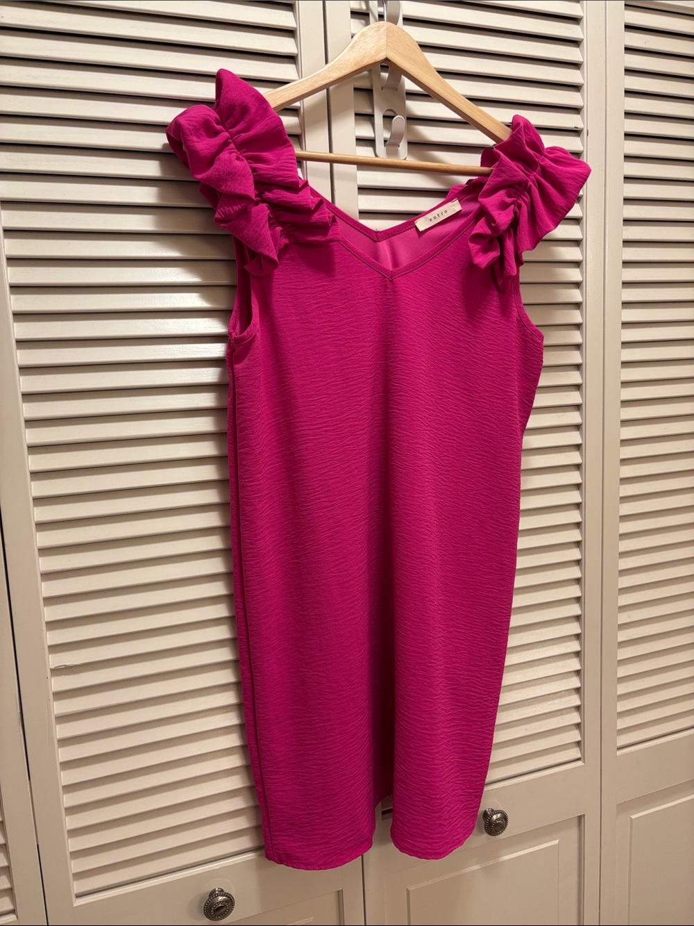 Entro Ruffle Sleeve Mini Dress